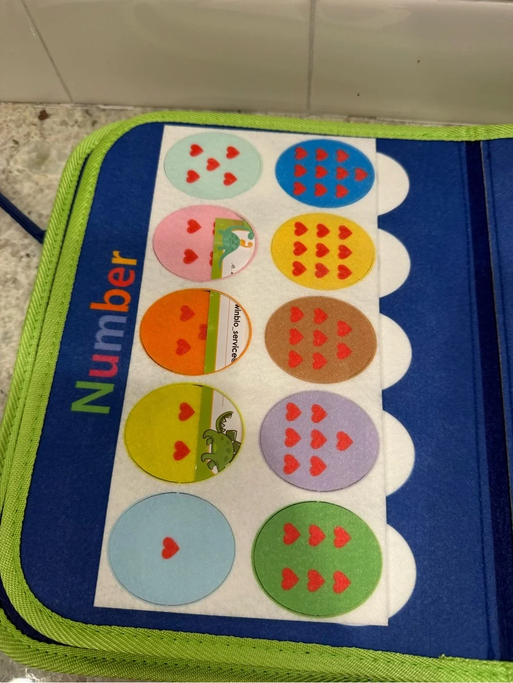 Winblo Toddler Busy Board Montessori Sensory Activity Book/Toy- NWT